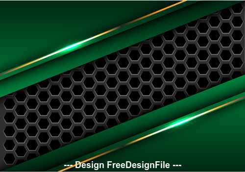 500x351 Dark Hexagon Green Metal Background Vector Free Download