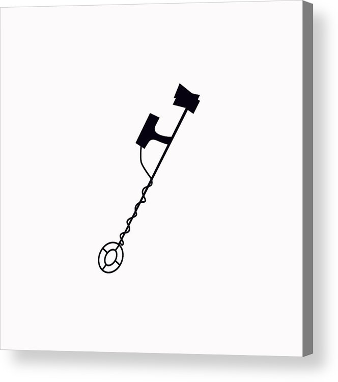 664x750 Metal Detector Vector Icon Acrylic Print