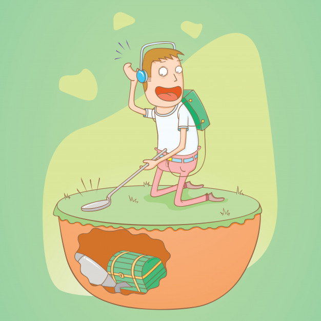 626x626 Metal Detector Vector Premium Download