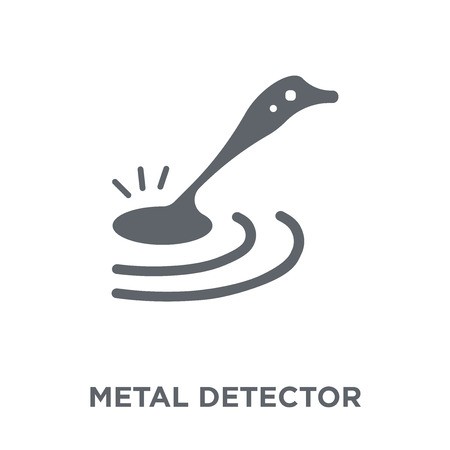 450x450 Metal Detector Icon On White Background For Web Royalty Free