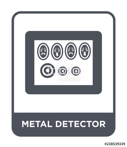 430x500 Metal Detector Icon Vector Stock Image And Royalty Free Vector