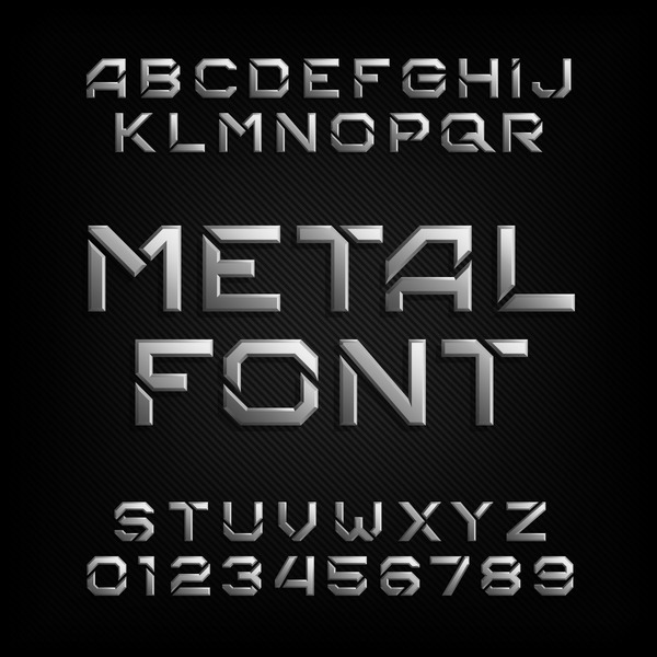 metal text illustrator download