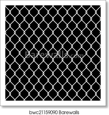 362x382 Steel Wire Mesh Seamless Background Vector, Art Print Barewalls