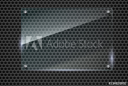500x334 Elegant Vector Metallic Mesh Background With Glass Banner Texture