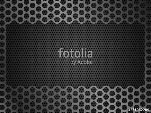 500x375 Template Design Metallic Profile Metal Plate With Carved Holes