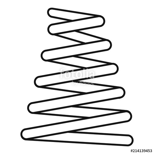 500x500 Metal Spring Coil Icon Outline Metal Spring Coil Vector Icon