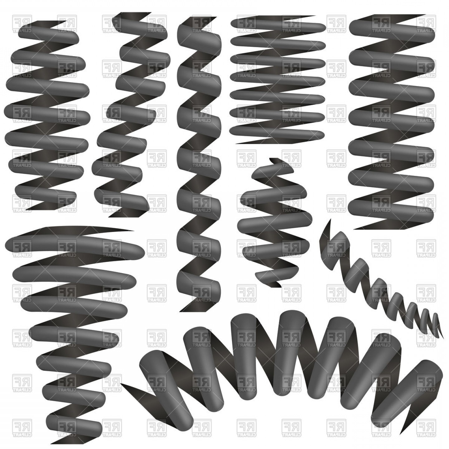1440x1440 Metallic Springs Collection Vector Clipart Catchsplace