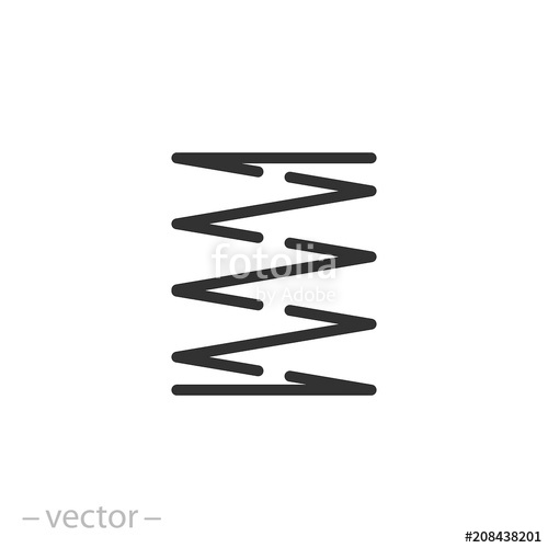 500x500 Metal Spring Icon Vector Stock Image And Royalty Free Vector