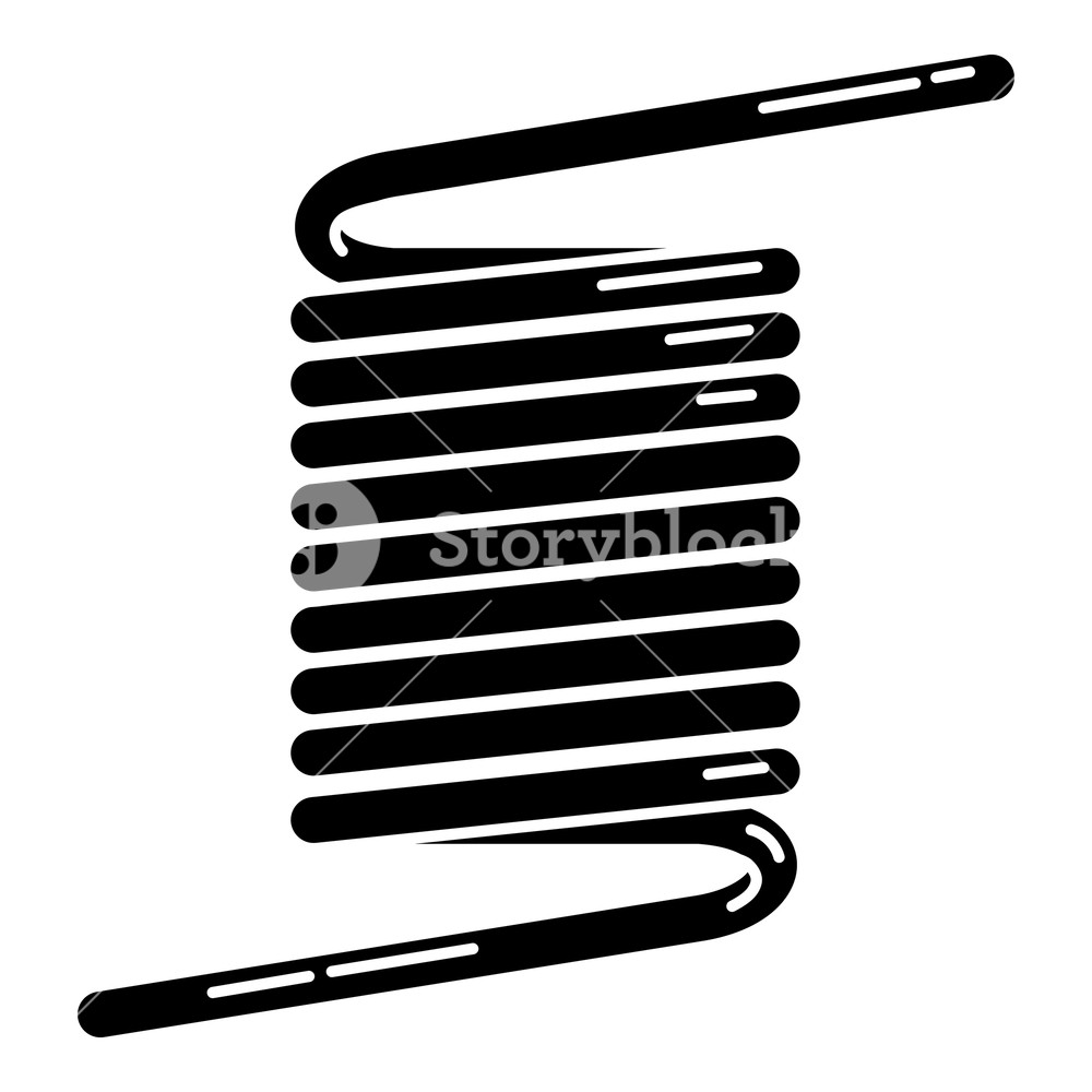 1000x1000 Industrial Metal Spring Icon Simple Illustration Of Industrial