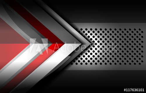 500x317 Geometric Abstract Background With Metal Texture, Vector