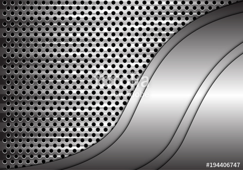 500x350 Abstract Metal Curve Overlap On Circle Mesh Design Modern Luxury