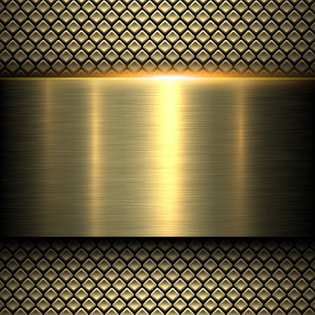 450x450 Background Gold Metal Texture, Vector Illustration Royalty Free