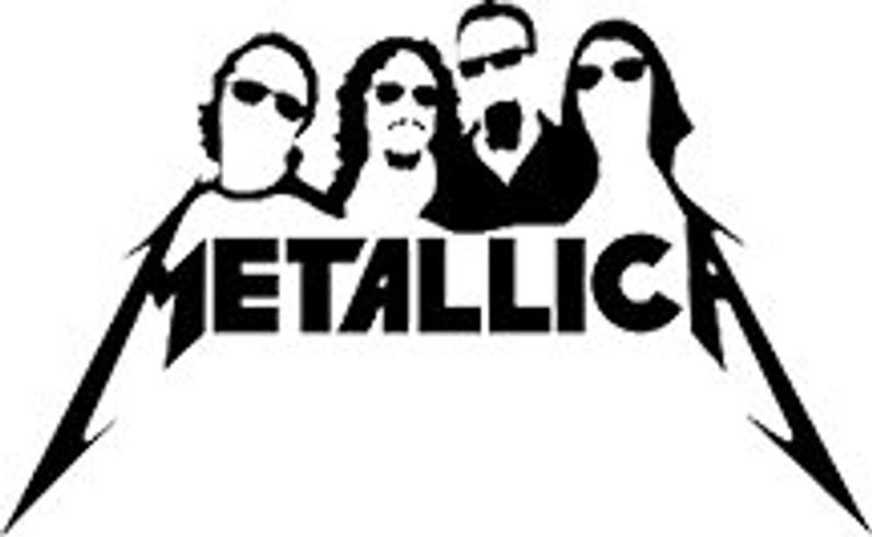 794x489 Metallica Music Clipart Stencil Vector Etsy