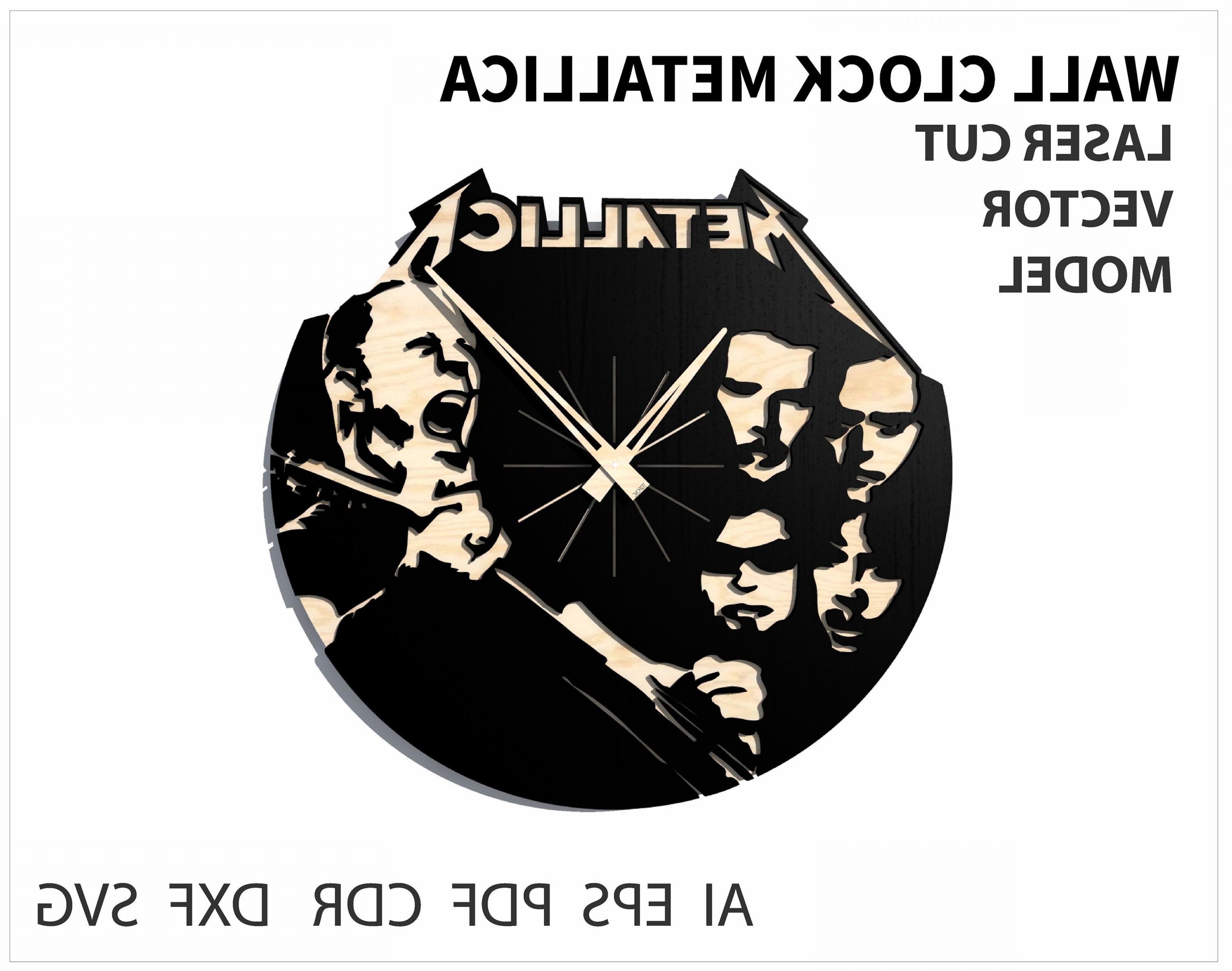 3600x2838 Wall Clock Metallica Vector For Soidergi