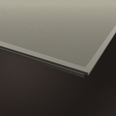 400x400 Armstrong Metalworks Vector System Standard Perforated Ceiling