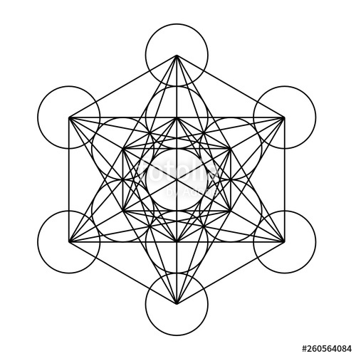 500x500 Metatrons Cube Stock Image And Royalty Free Vector