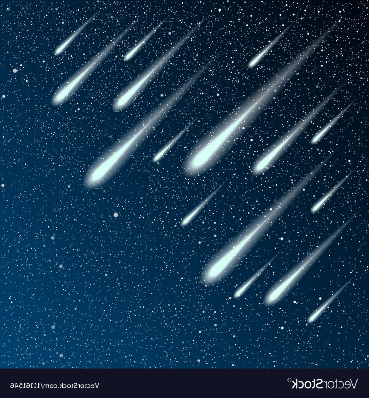 1200x1296 Starry Night Sky Stars Night Comet Meteor Vector Studiogrfx