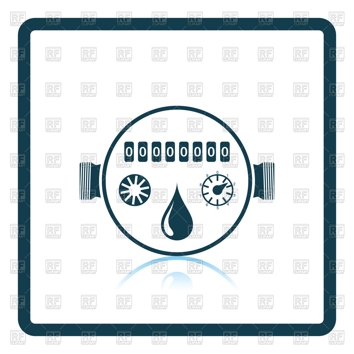 1200x1200 Water Meter Icon Vector Image Of Signs, Symbols, Maps Angelp