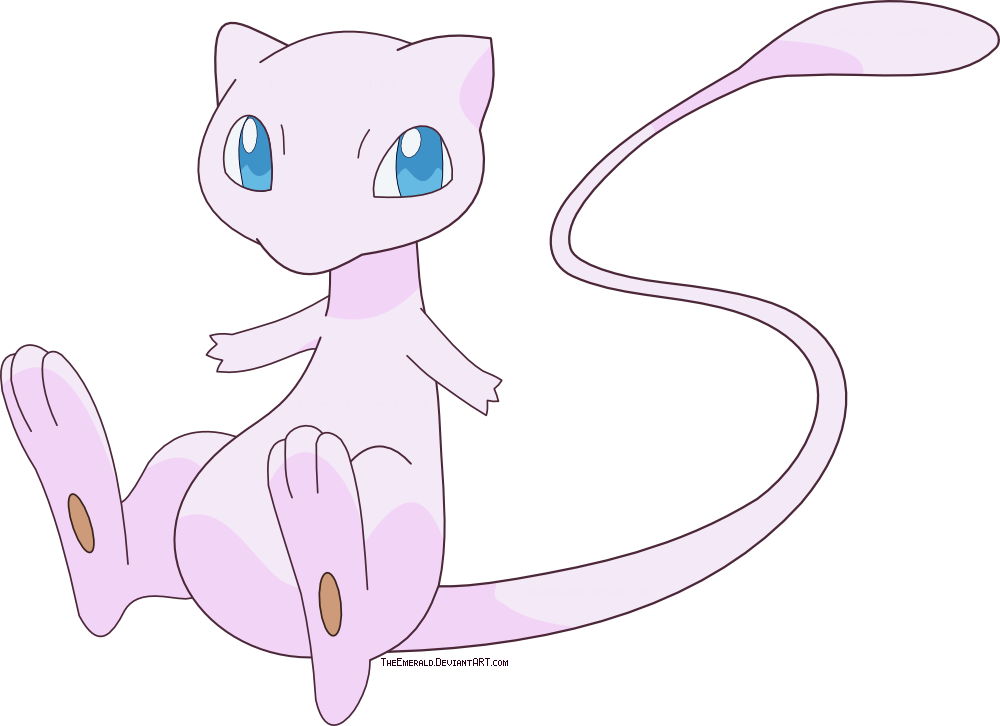 Free Mew Pokemon Vector 1000x726 Free Mew Pokemon Vector