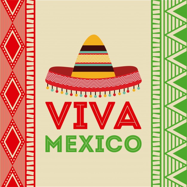 626x627 Mexico Design Over Colorful Background Vector Illustration Vector