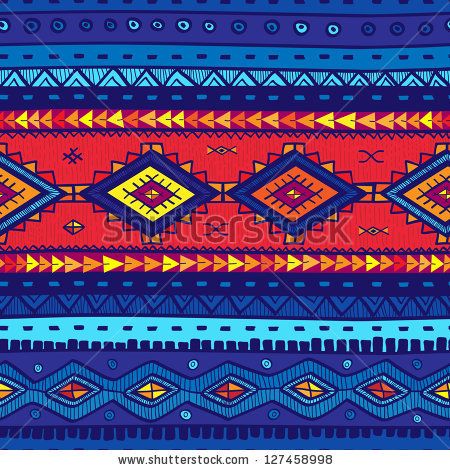 450x470 Seamless Vector Tribal Background Blue Background Vector