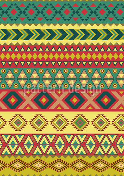 400x567 Mexican Border Seamless Vector Pattern
