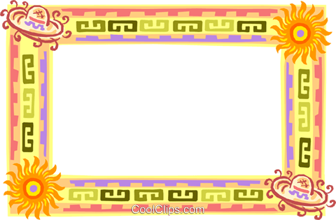 480x315 Mexican Border Royalty Free Vector Clip Art Illustration