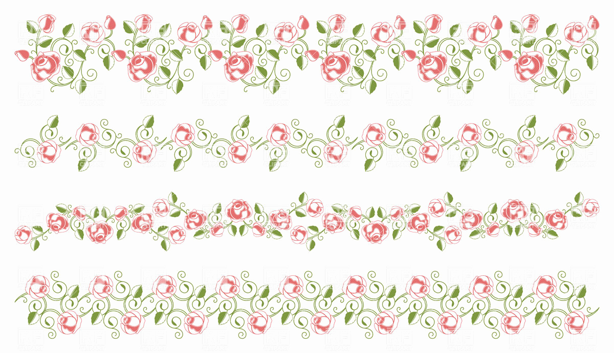 1200x691 Floral Border Vector Luxury Mexican Border Vector Illustrations