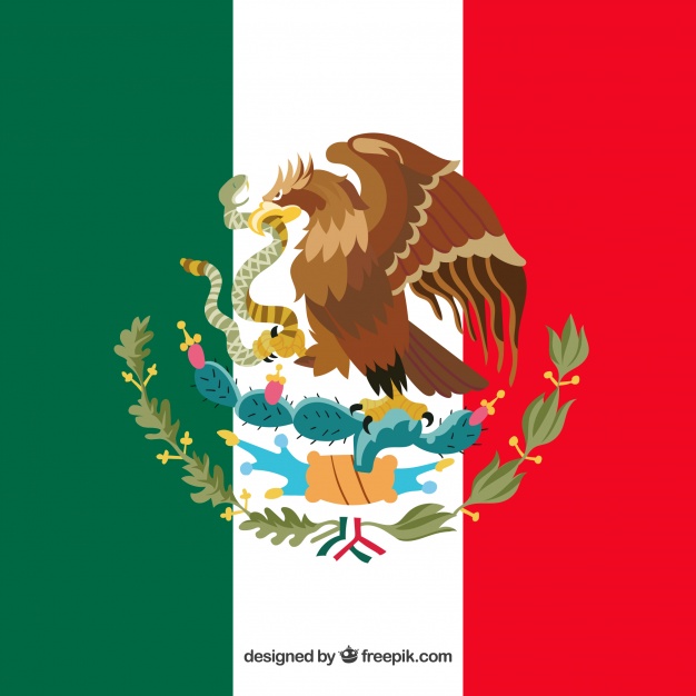 626x626 Flat Mexican Flag Background Vector Free Download