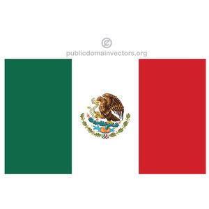 Mexican Flag Eagle Vector