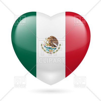 Heart With Mexican Flag Colors 400x400 Heart With Mexican Flag Colors