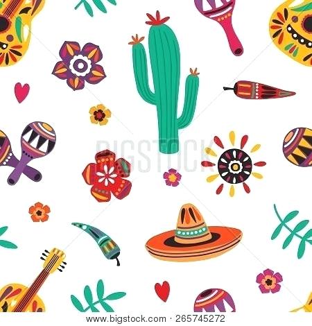450x470 Mexican Vector Flowers Wallpaper