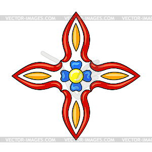 300x300 Mexican Star With Ornamental Flower