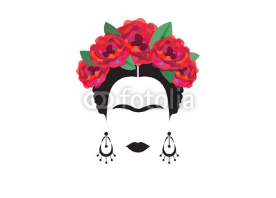 400x286 Portrait Of Mexican Or Spanish Woman Minimalist Frida