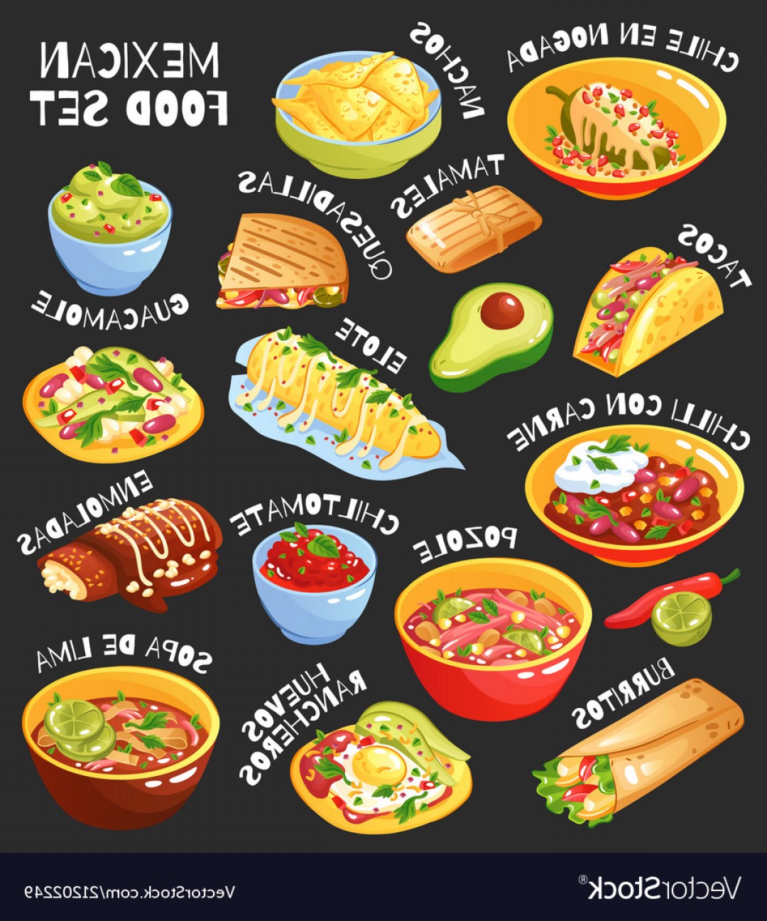 Mexican Food Vector at Vectorified.com | Collection of Mexican Food ...