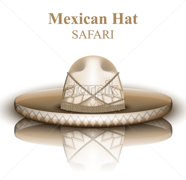 617x600 Mexican Hat Vector Realistic Detailed Illustration Starpik