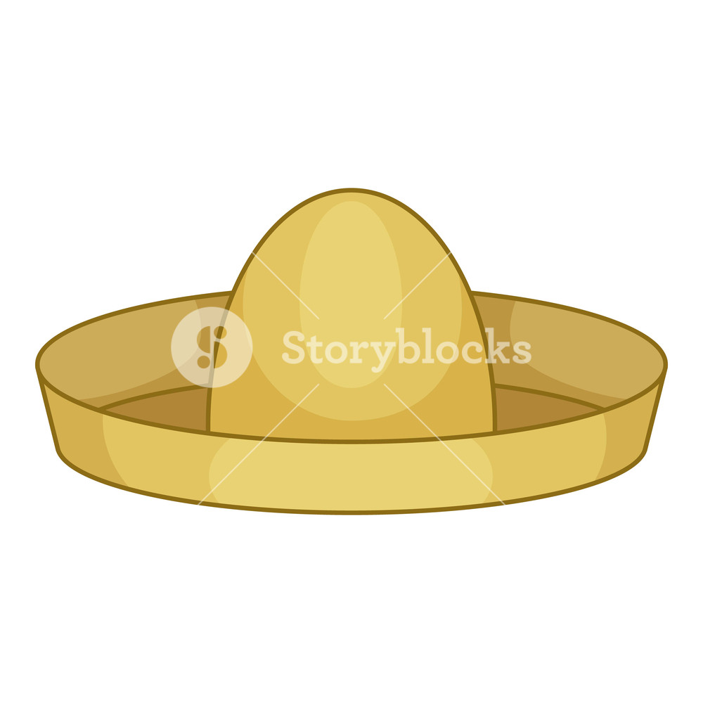 1000x1000 Mexican Hat Sombrero Icon Cartoon Illustration Of Mexican Hat