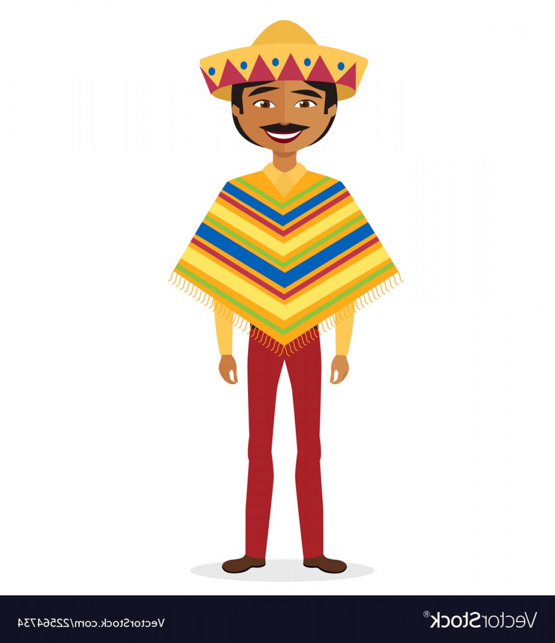Mexican Man Cartoon Flat In National Costume Vector Lamaison 1119x1296 Mexican Man Cartoon Flat In National Costume Vector Lamaison
