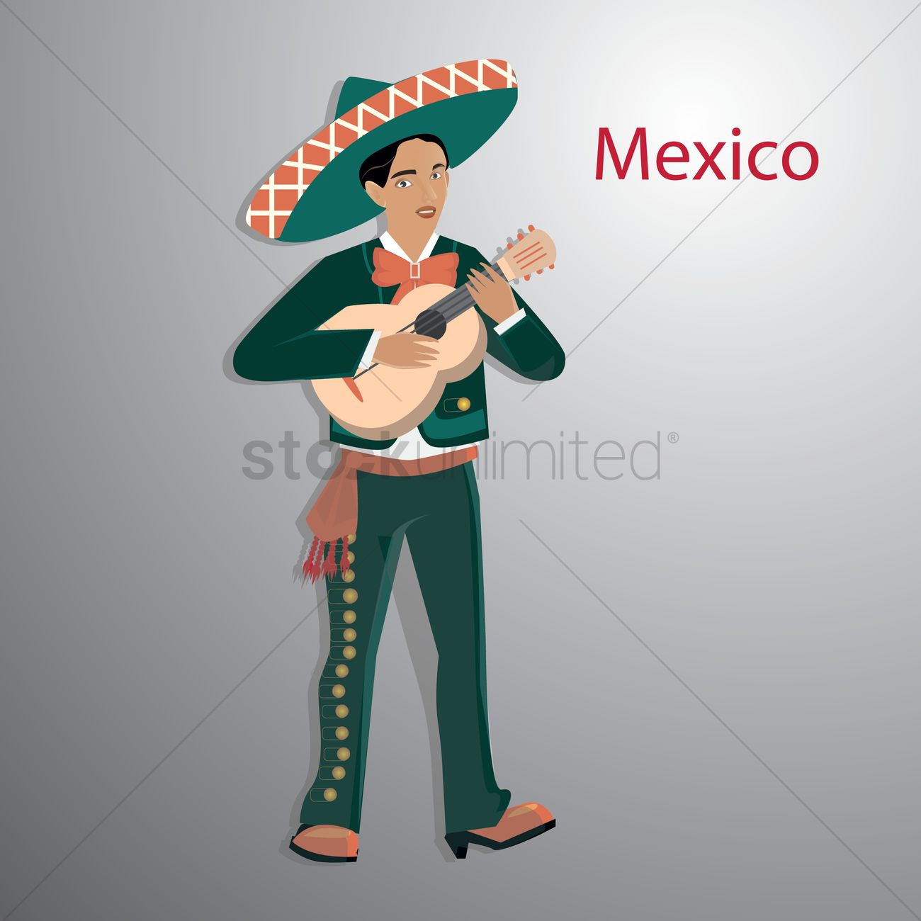 Mexican Man Vector Image 1300x1300 Mexican Man Vector Image