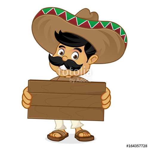 Mexican Man Cartoon Holding Wood Plank Stock Image And Royalty 500x500 Mexican Man Cartoon Holding Wood Plank Stock Image And Royalty
