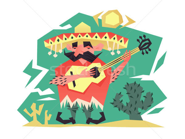Cartoon Mexican Man Vector Illustration Jossdiim 600x450 Cartoon Mexican Man Vector Illustration Jossdiim