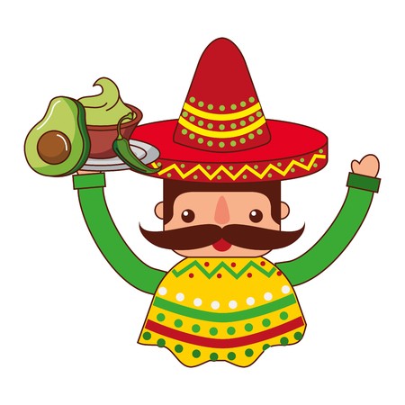 Mexican Man With Hat And Food Vector Illustration Royalty Free 450x450 Mexican Man With Hat And Food Vector Illustration Royalty Free