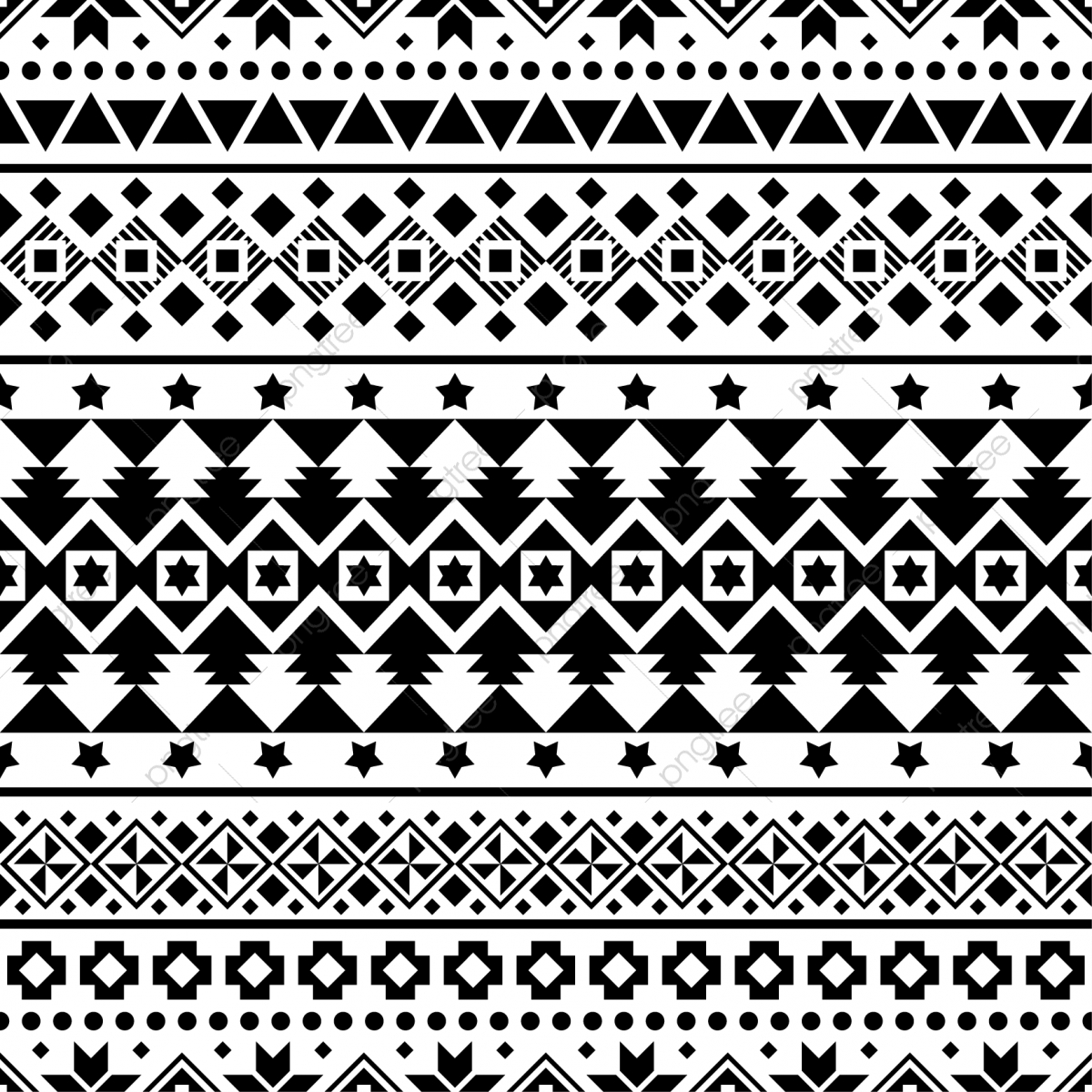1200x1200 Merry Christmas Seamless Pattern Vector Xmas Aztec Shape