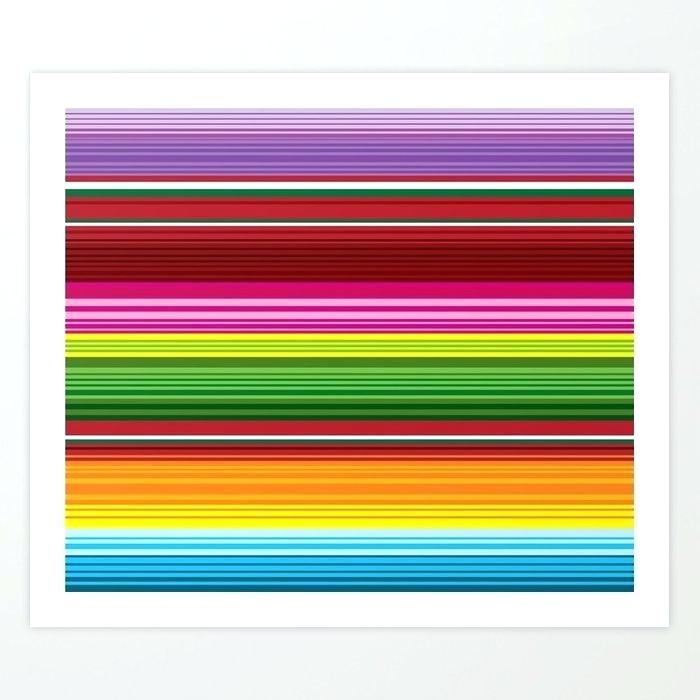 700x700 Blanket Stripes Seamless Vector Pattern Orange Lime Green Serape