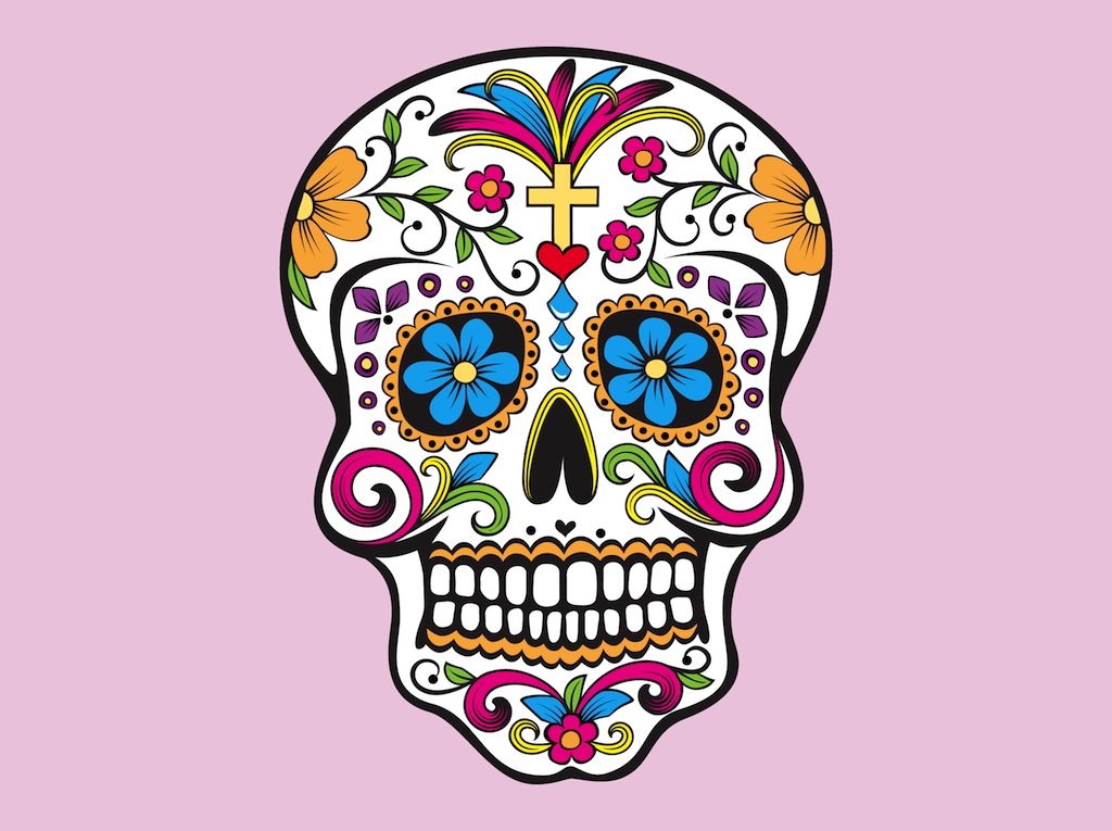 1024x765 Mexican Skull Vector Art Graphics