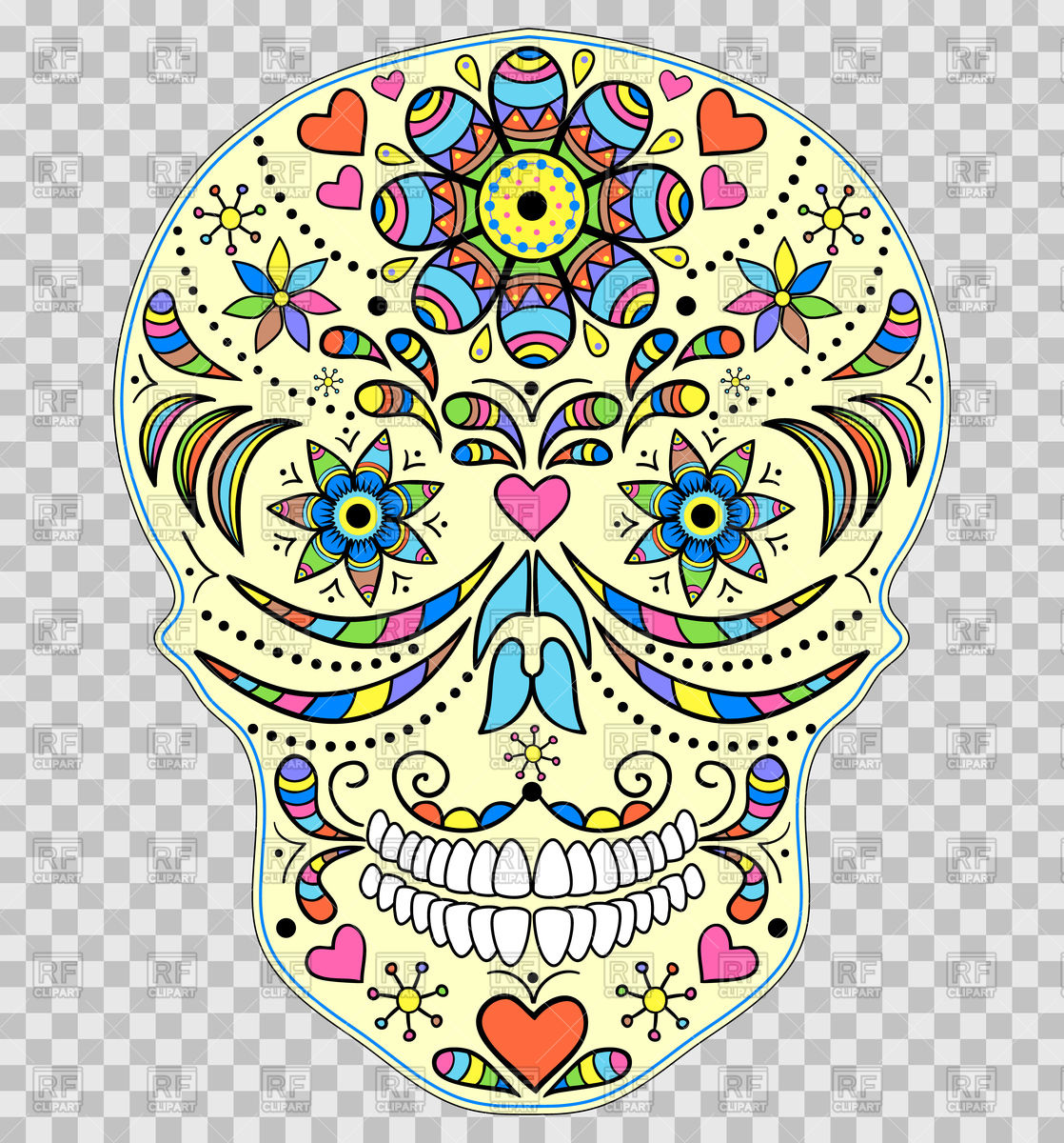 1118x1200 Abstract Mexican Skull Vector Image Of Backgrounds, Textures