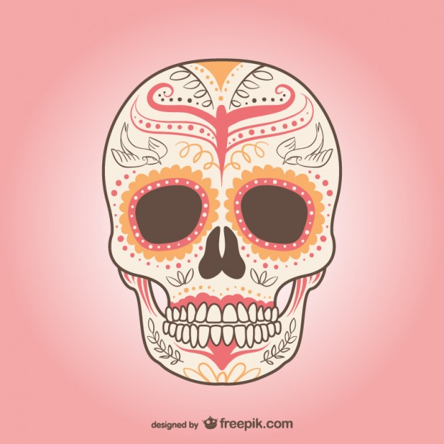 626x626 Mexican Skull Vector Vector Free Download