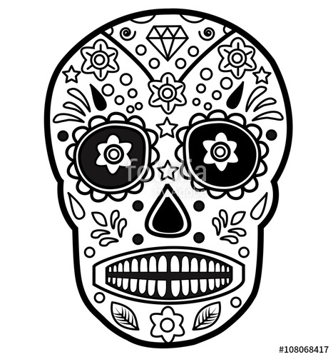 Mexican Skull Vector At Vectorified.com 