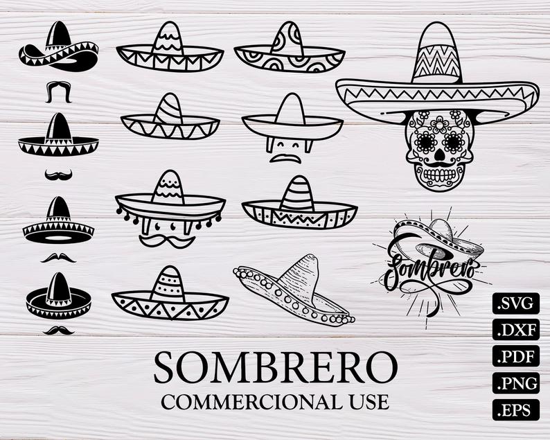 794x635 Sombrero Sombrero Fiesta Sombrero Clipart Mexican Etsy
