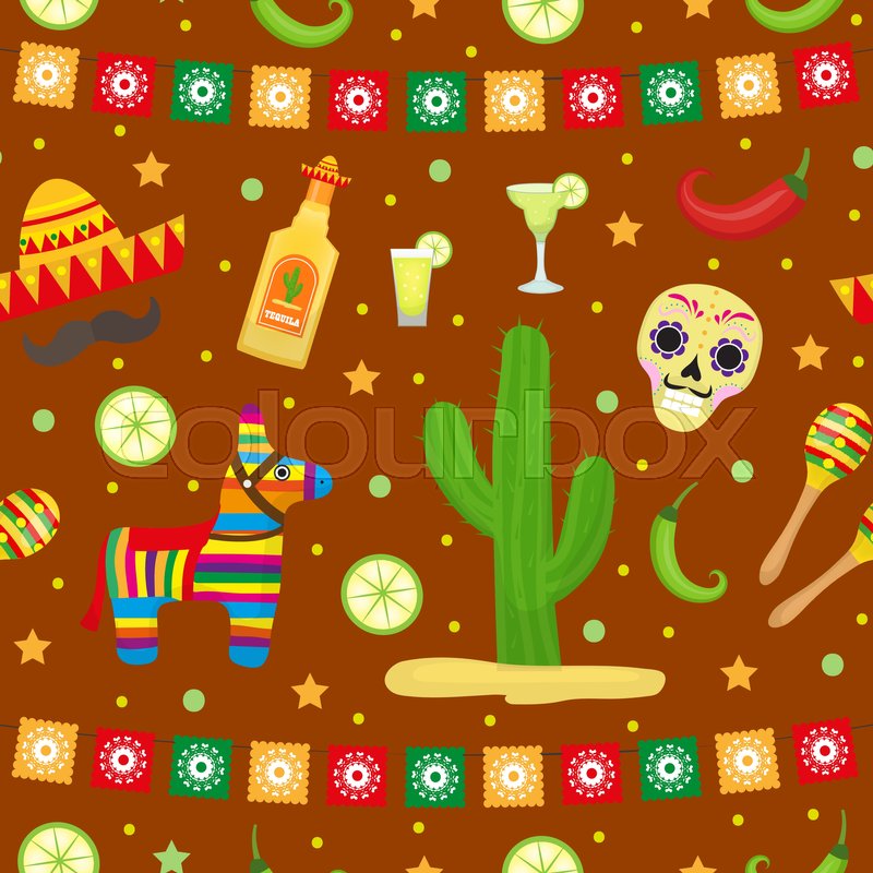 800x800 Cinco De Mayo Seamless Pattern Stock Vector Colourbox
